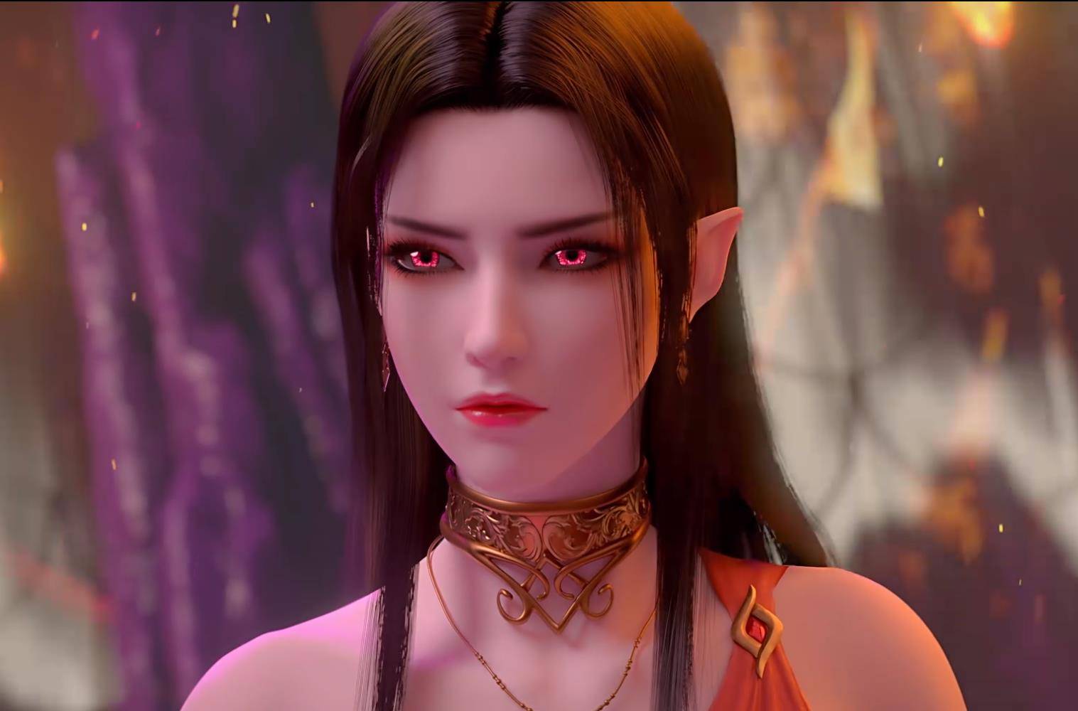 「斗破苍穹」陨落心炎名场面来袭,美杜莎女王欲火缠身献身萧炎_炼化