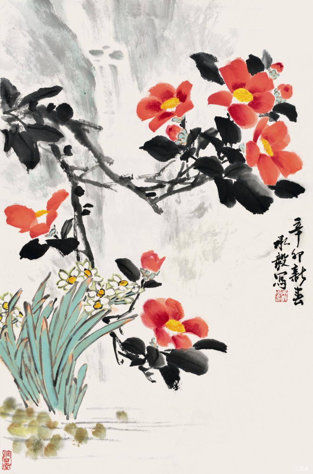 中国近现代名家画集李承毅_先生_年代_牡丹