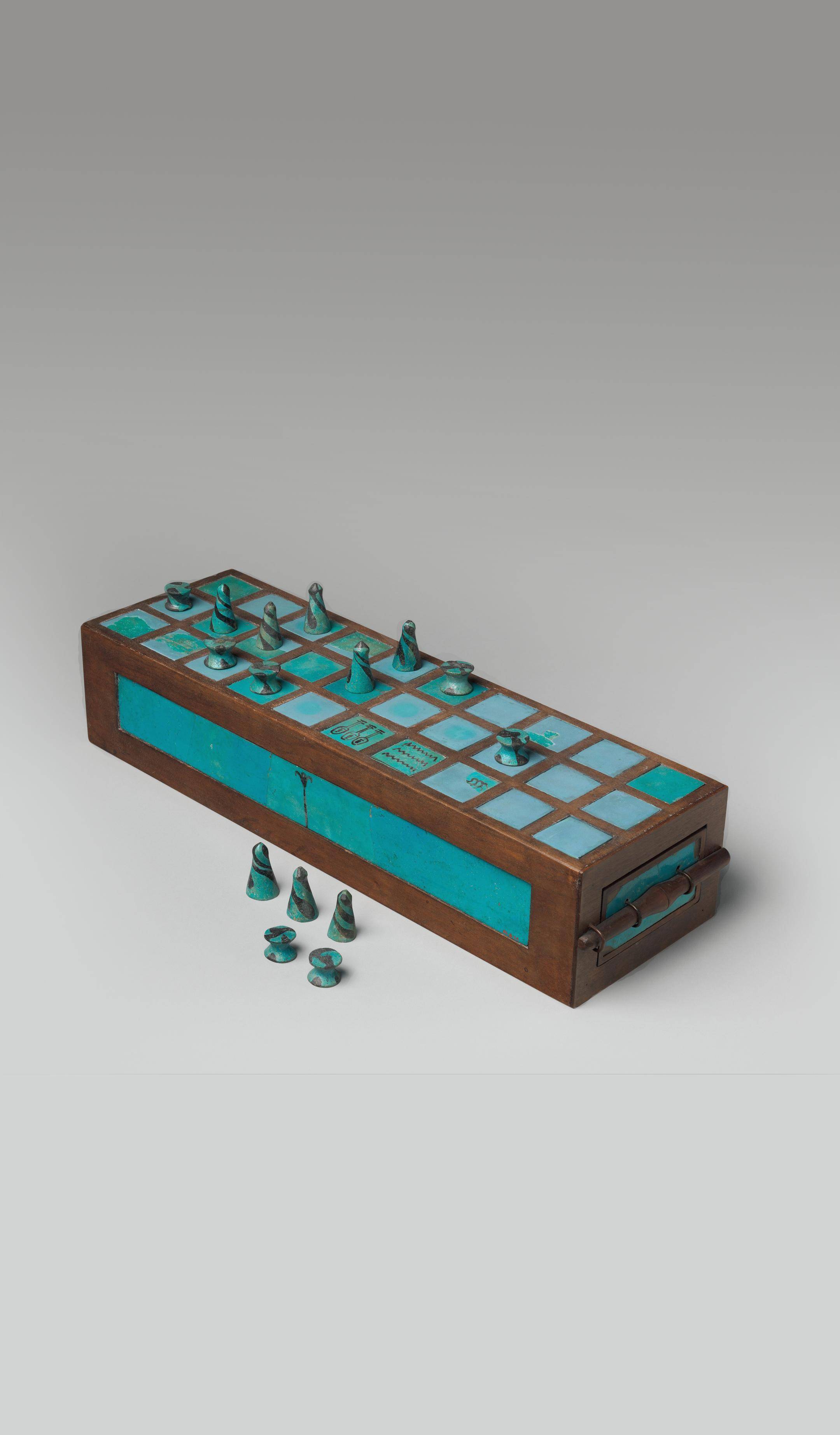 每日一宝-塞尼特棋的棋盘和棋子_文物_艺术_玩家