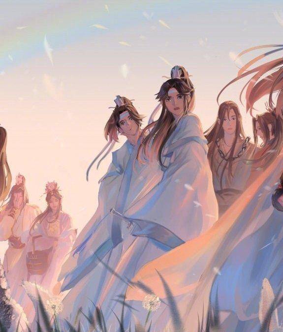 《魔道祖师》画风悠闲的全员图,羡羡表情搞怪,金子轩掩面成亮点_聂