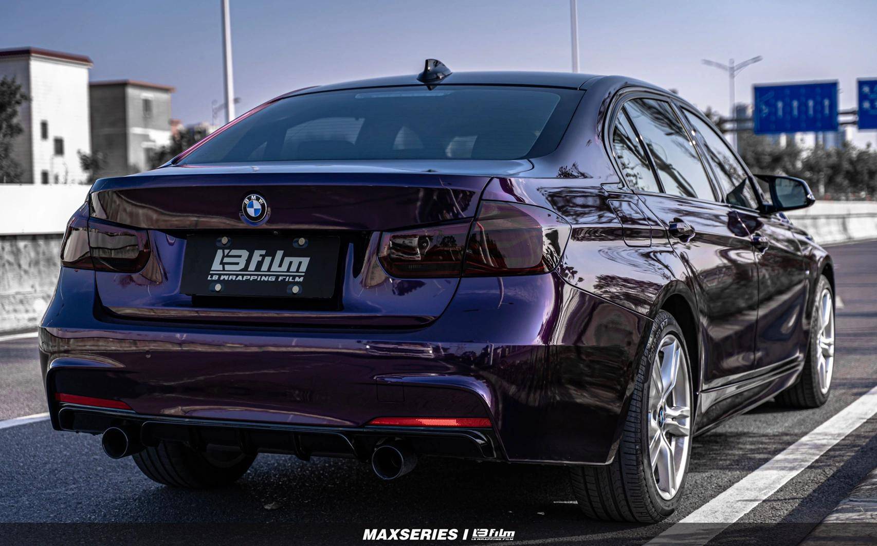 宝马3系lbfilm改色膜pet厄瑞波斯紫,感觉很独特的紫色_男女_颜色_品牌