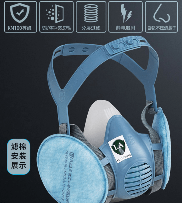 kn100等级3216口罩引领最高效防护_防尘_工人_效率