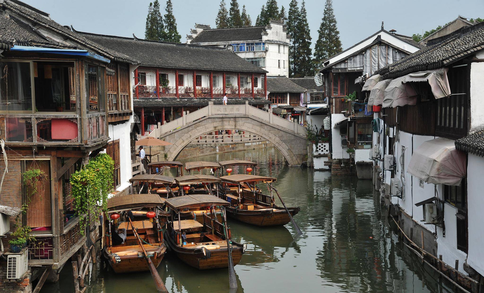 朱家角古镇风景图片