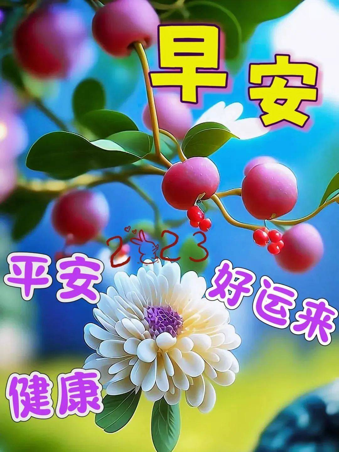 早安祝福语苹果图片