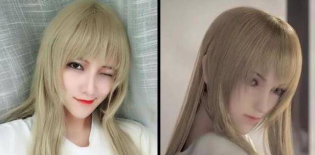 00后美女cos天使彦,看到正脸的一瞬间,网友:真不是女装大佬?