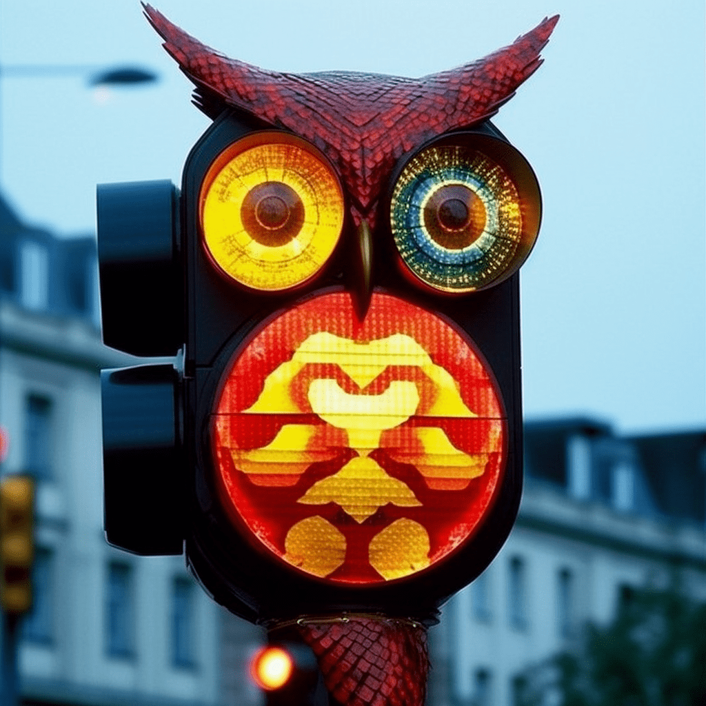 小镇红绿灯变身猫头鹰,为何引来全国关注?_市政府_造型_设计