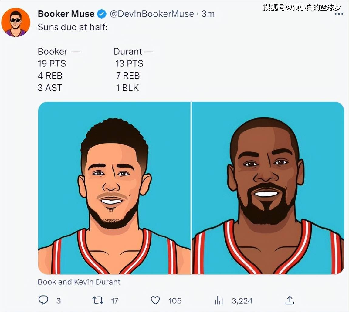 垃圾时间刷6分打卡:布克比肩乔丹之夜落话柄_比赛_篮板_助攻