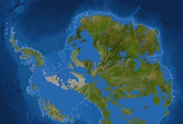 古地图绘有南极冰下地形,专家怀疑南极曾很温暖,诞生过失落文明