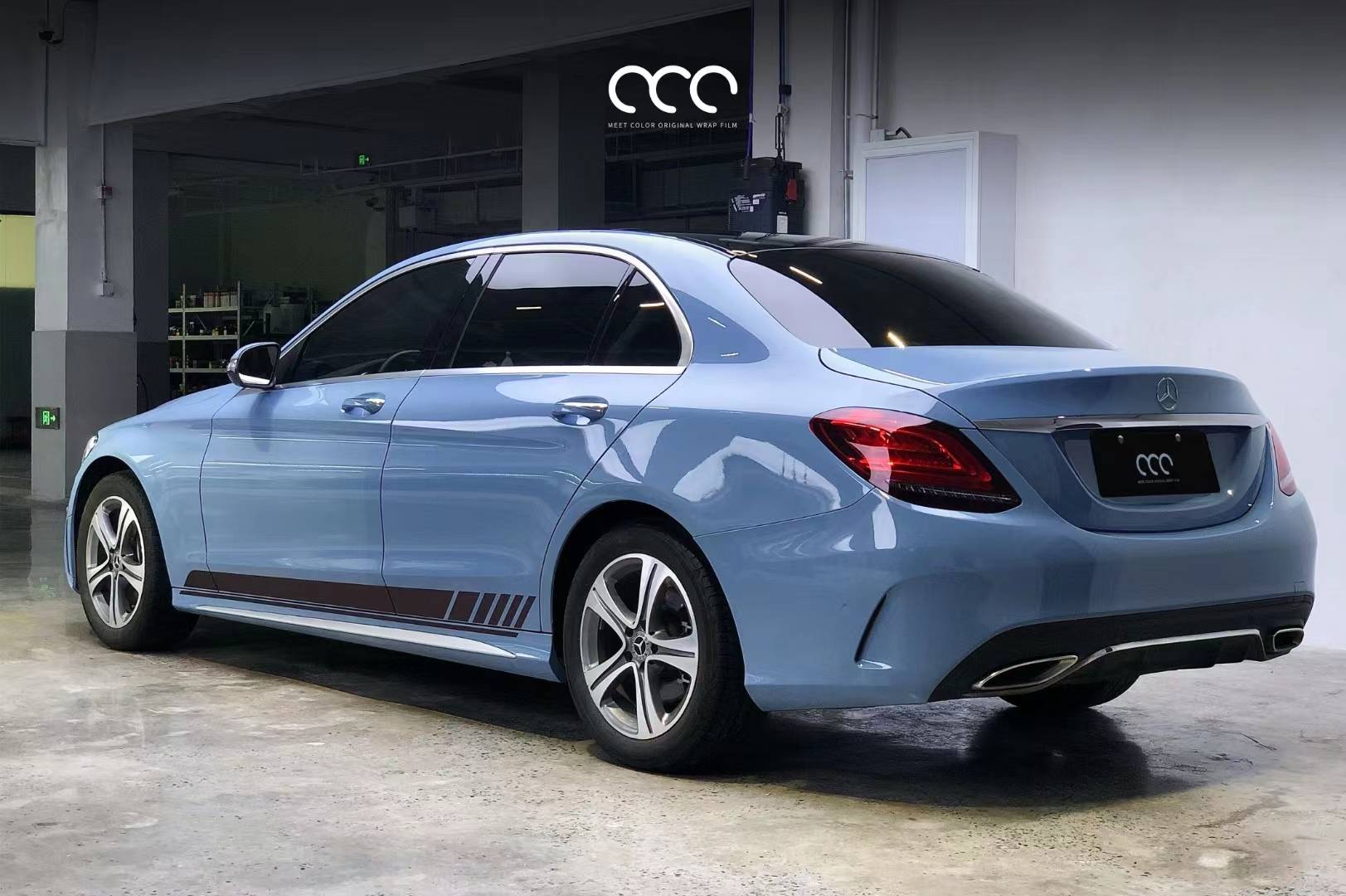 漫彩 #出色更出彩奔驰 c级 瓷器蓝china blue