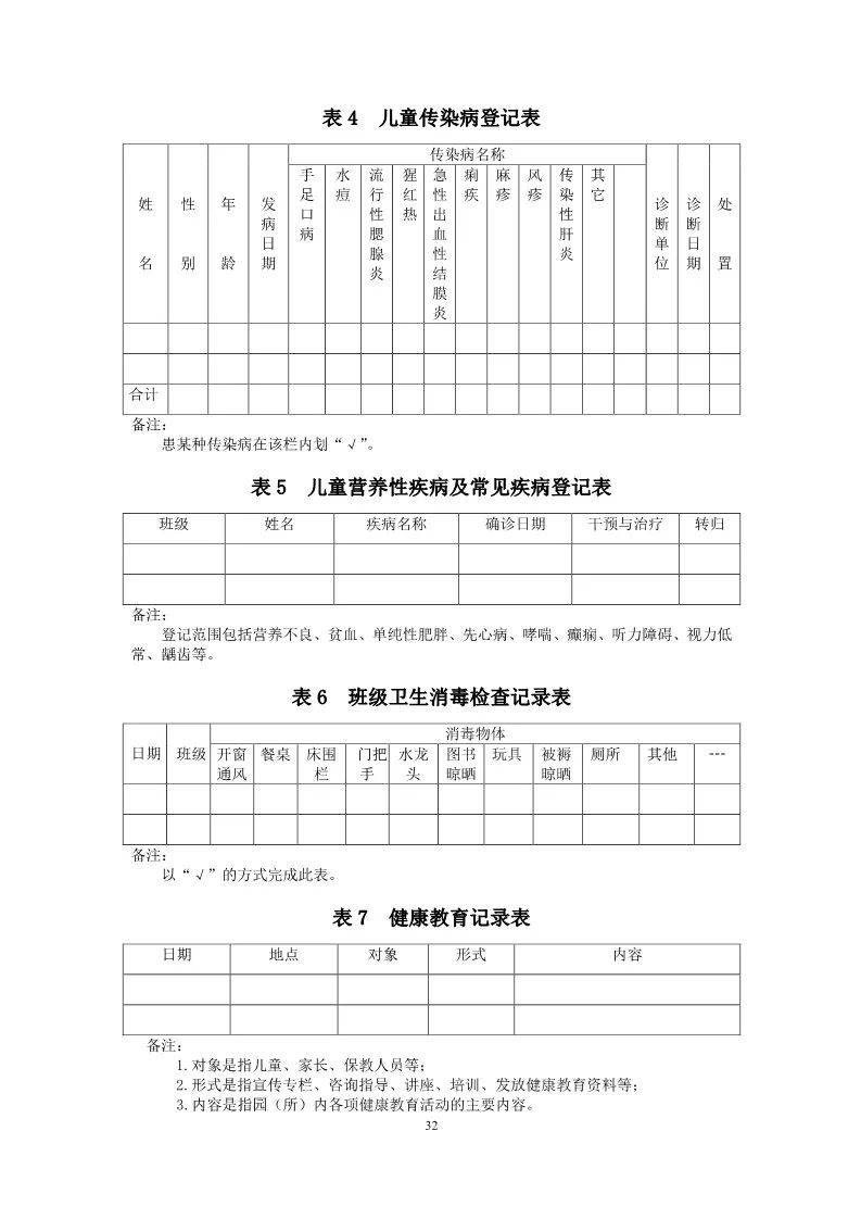 幼儿园病因追踪登记表图片