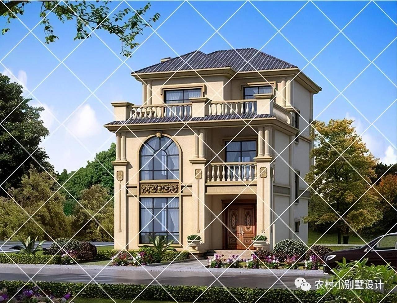 20款三层2开间小户型设计图,农村别墅8x12米最佳户型效果图_的设计