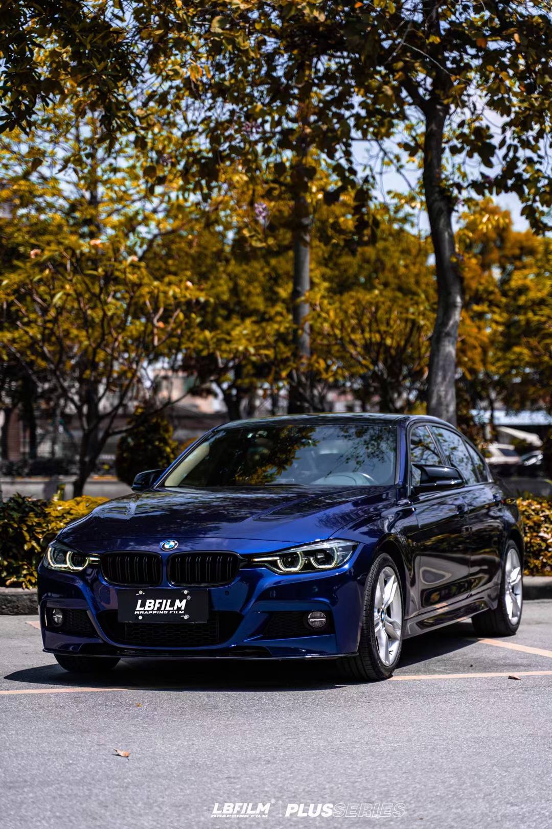 宝马3系lbfilm改色膜原厂漆深海蓝,精致帅气的飒!_搜狐汽车_搜狐网