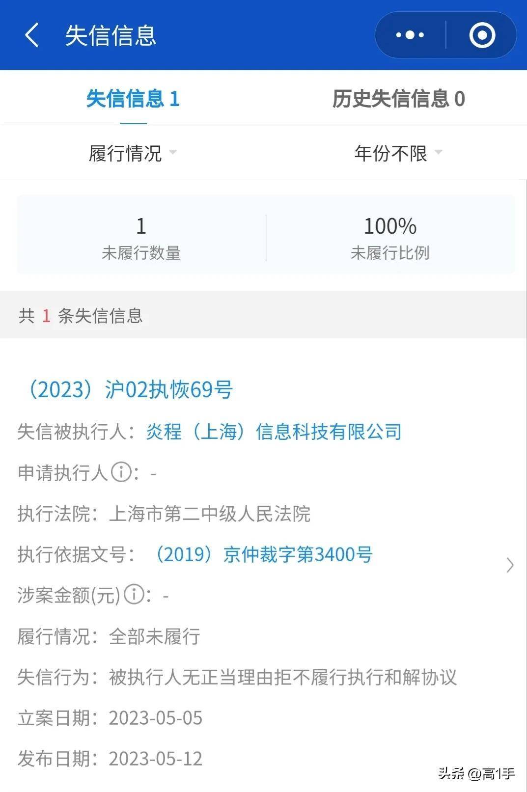 公司历史失信信息是什么意思（公司被执行中可以注销吗） 第3张