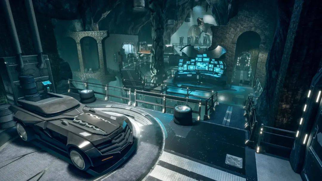 在dc的故事中,广义上蝙蝠侠的蝙蝠洞遍布哥谭市每个区域,甚至在各个