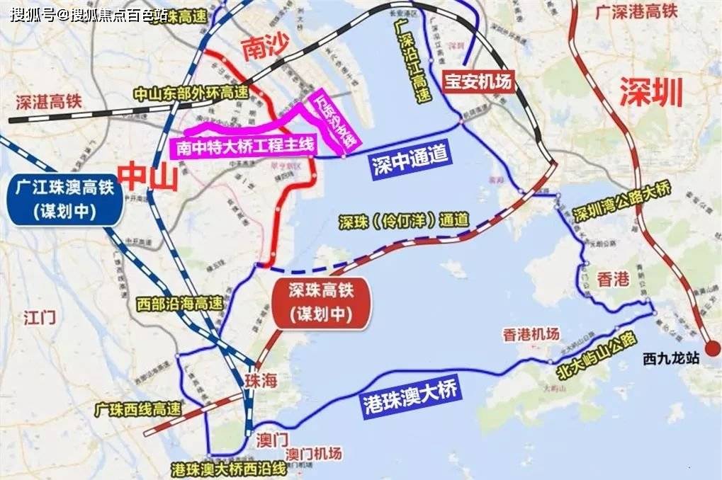 深中通道地图全图【主要介绍深中大桥】_工程_中山市_施工