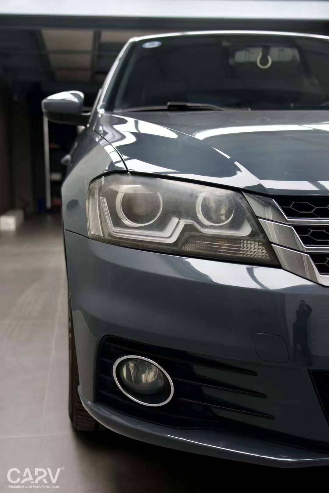 大众朗行卡孚改色膜白金水晶水泥灰,经典简洁,时尚大气