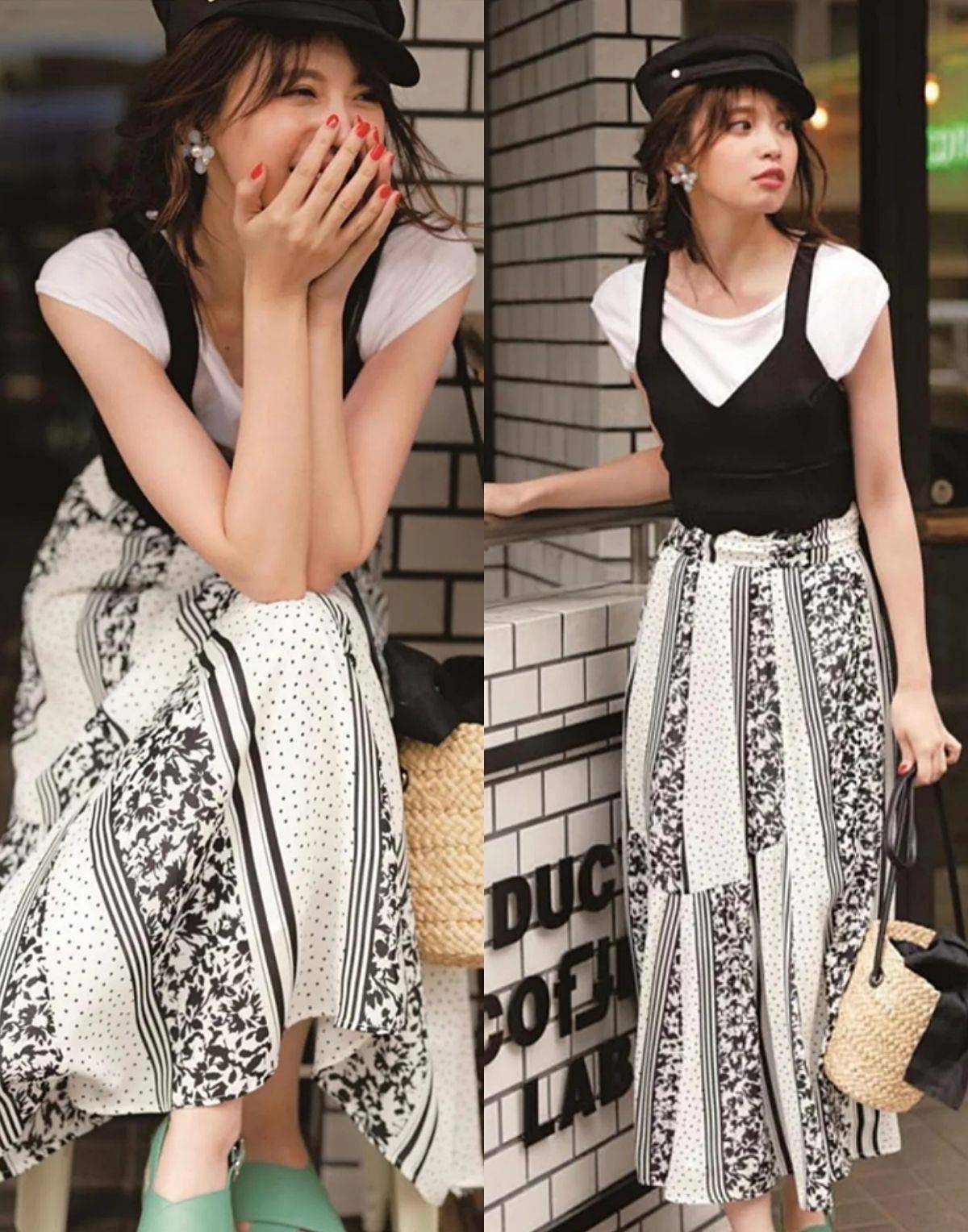 背带裤,背带裙这么穿也太减龄了!成时尚女人照着搭,显年轻还时髦