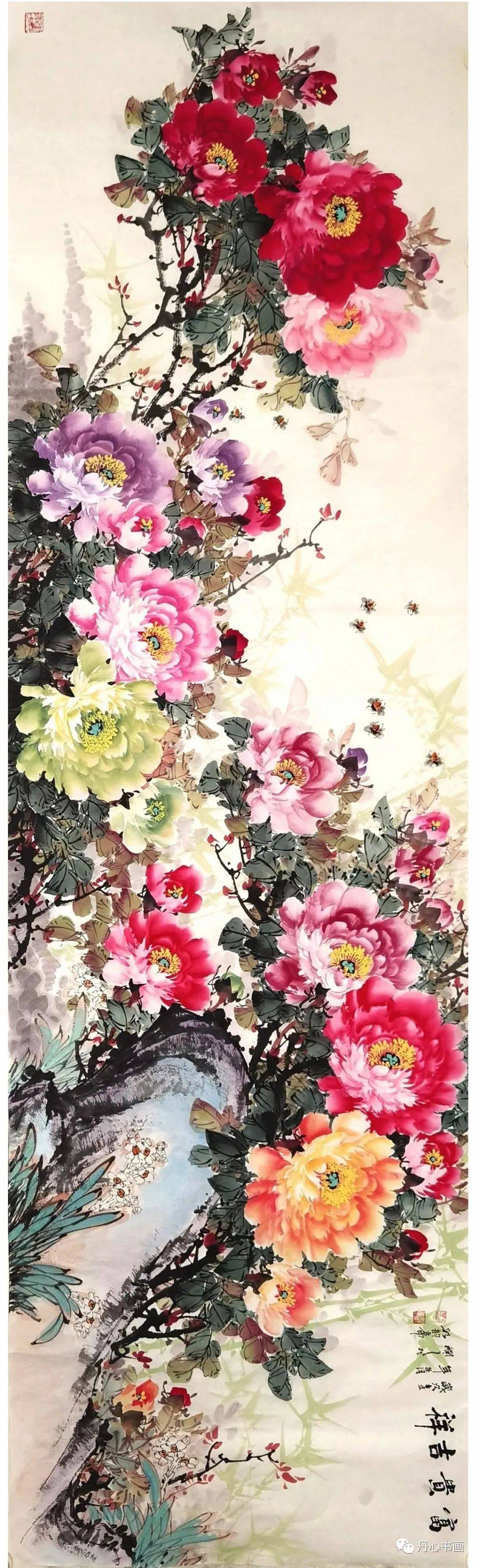 雍容华贵,馨香盈袖|画家王润之牡丹欣赏_作品_美术家协会_潍坊市