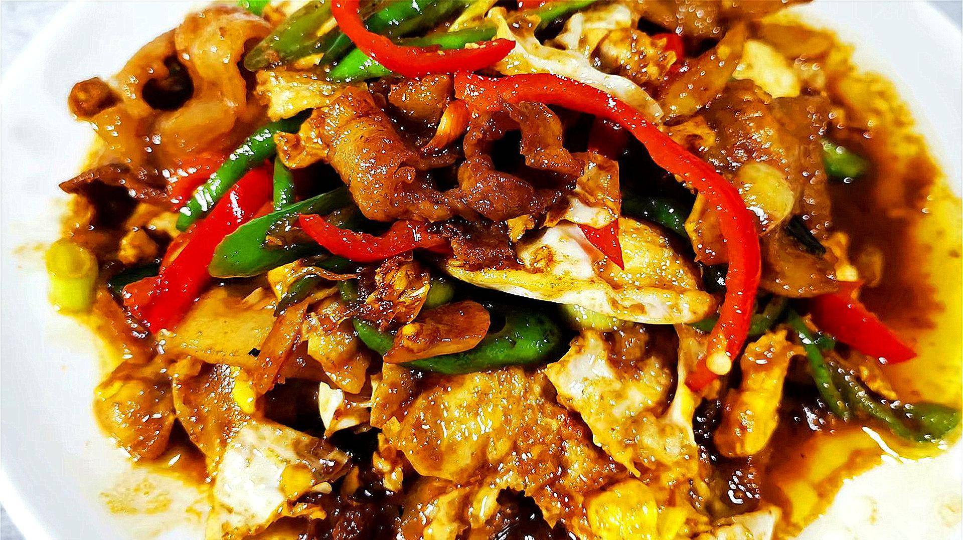 教你家常美味的荷包蛋炒五花肉,简单好做,营养解馋,孩子特喜欢_美食