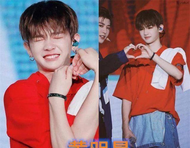 百分九比心,陈立农扭曲,黄明昊没了抵抗力,看到王子异:俏皮_样子_时候