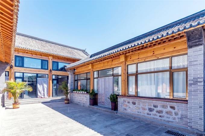 北京密云古北口镇粟菽坊民宿农家院,占地1000多平米,采菊东篱的田园