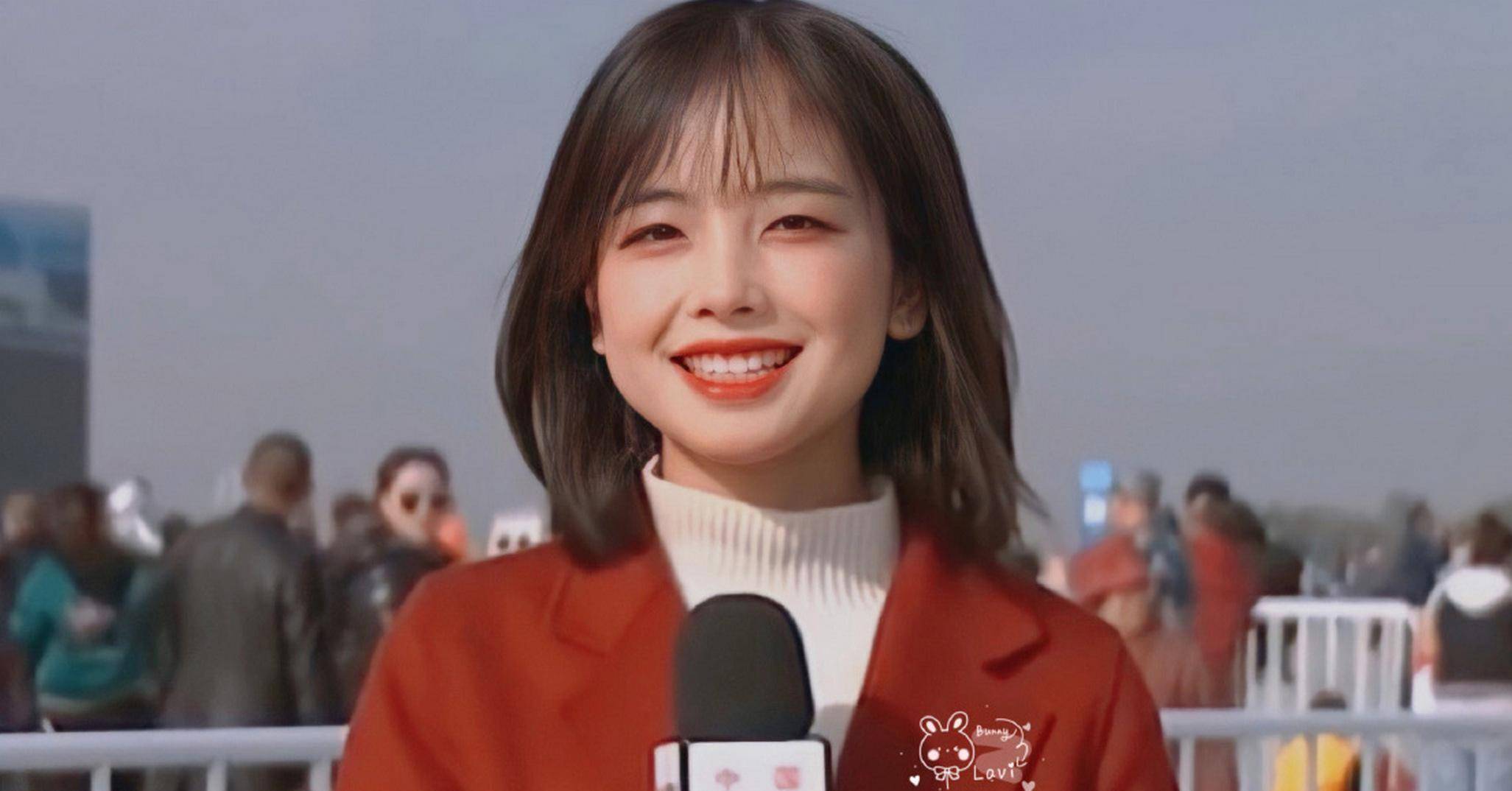 电视最美女记者王冰冰:因太漂亮被喊"老婆",评论尽是赞美_网友_新闻