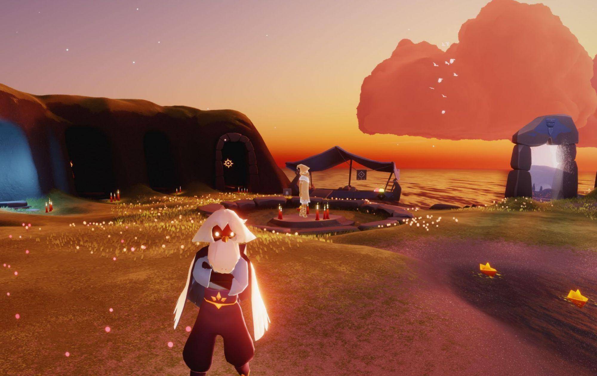 光遇同人文:传说能通过试炼的恋人,永远不会分开_游戏_龙骨_时间