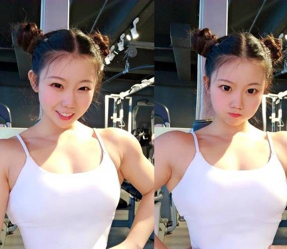 金刚身材,萝莉面孔,深蹲每天练,号称"金刚哪吒"_健身房_姑娘_朋友