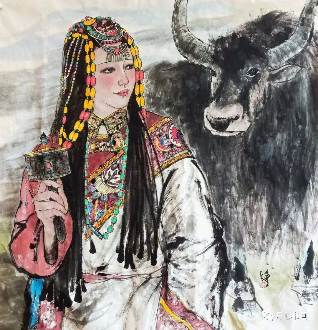 古朴雅致,细腻遒劲|人物画家李立辰_作品_石齐_写意