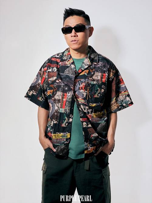 说唱歌手欧阳靖mcjin受邀拍摄《purplepearl》时尚杂志大片身着gigi