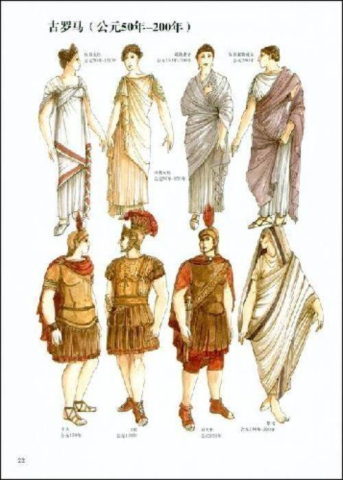 古希腊缠绕式服装图片
