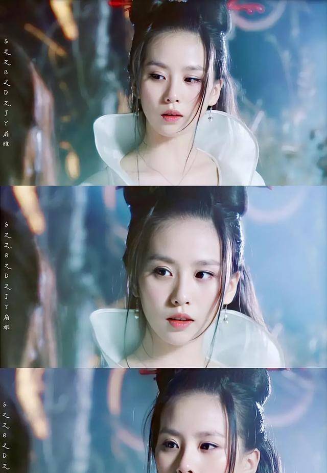 刘诗诗"小龙女"造型,这才是她颜值巅峰,头上的龙角才是亮点_古装_气质