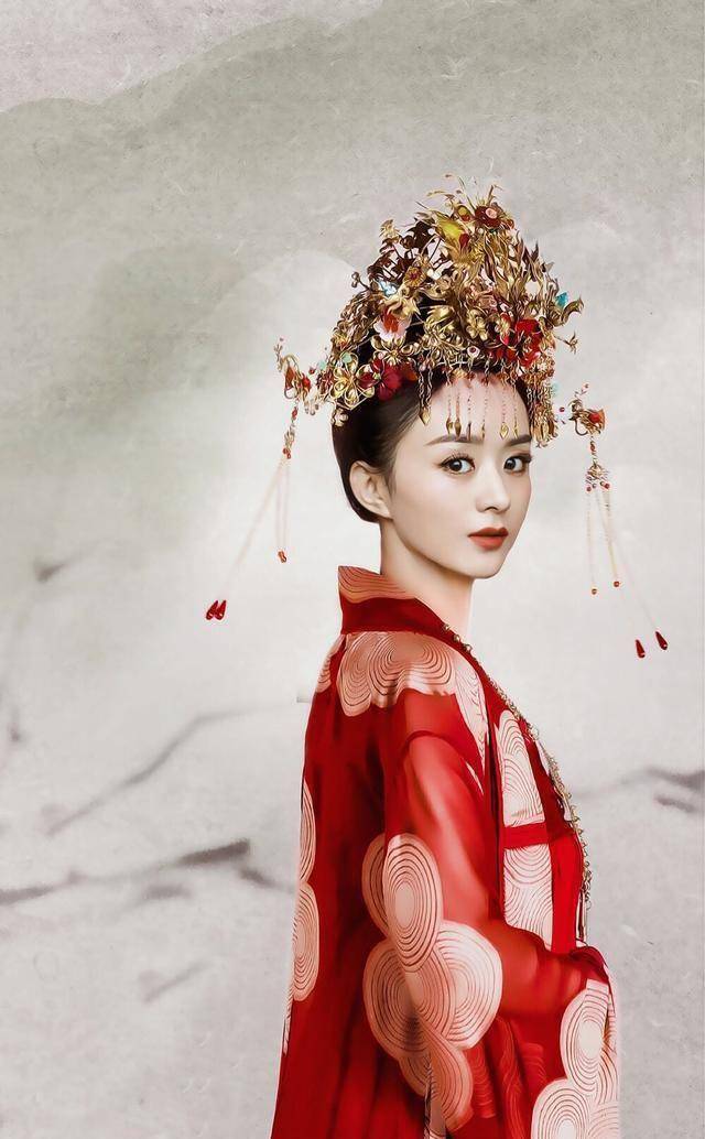 女星红衣古装,谁最惊艳?_美貌_金色_流苏