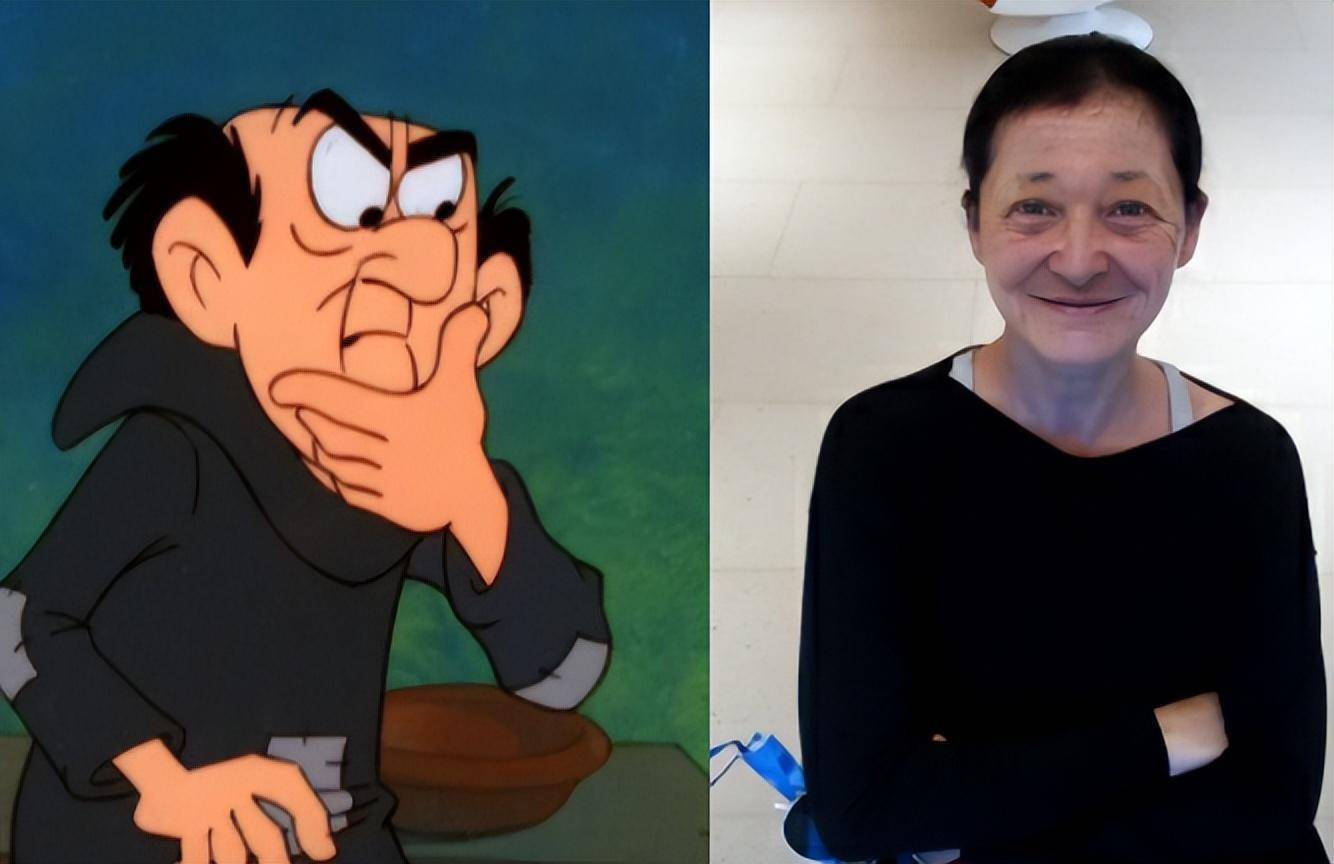 48岁大姐儿童节秀恩爱,男子头发花白显老态,ps变老后撞脸格格巫_曾剑