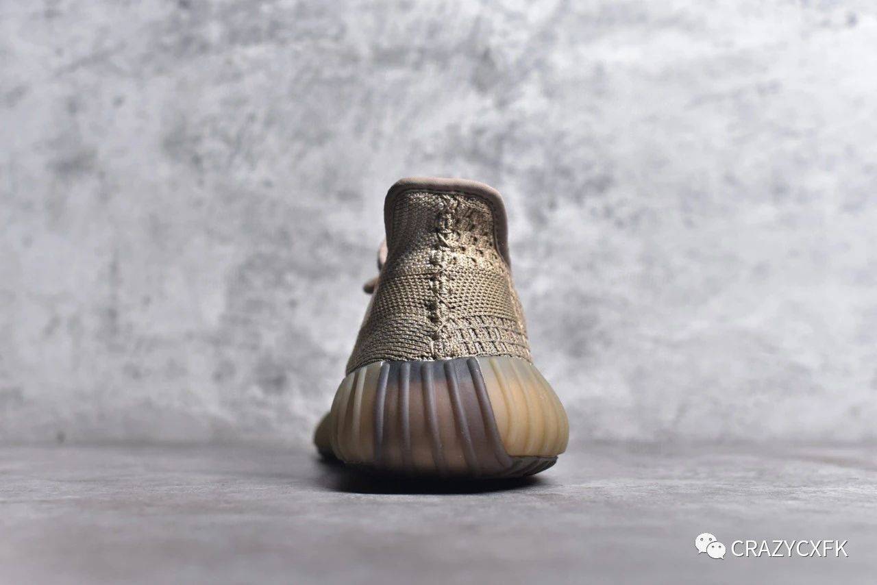 adidas yeezy 350 v2 boost sand taupe 椰子低帮运动鞋_后跟_棕色