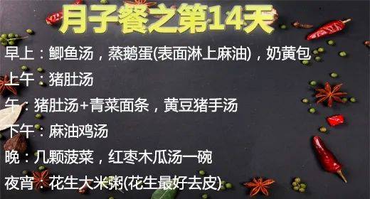 产后30天月子食谱分享给大家！快点赞收藏吧！-坐了三十天月子后饮食