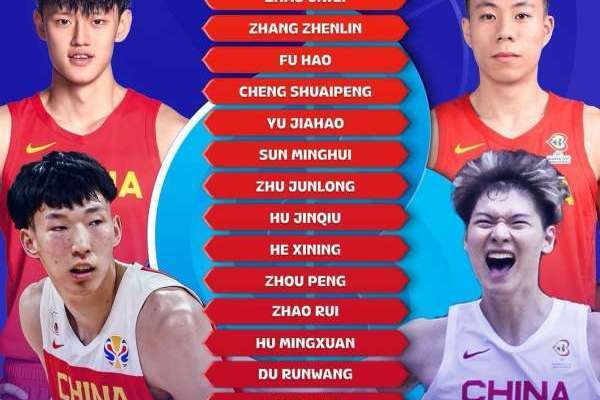 FIBA官方发布中国男篮集训名单：周琦张镇麟登海报