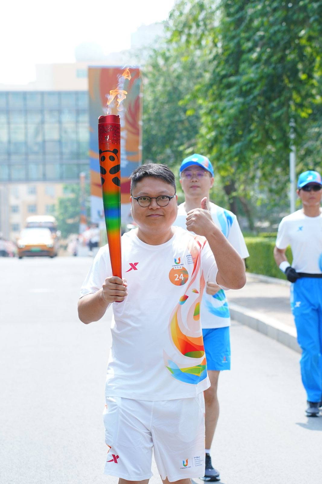 点燃荣耀 守护安全 安恒信息首棒大运会火炬于哈尔滨站正式传递