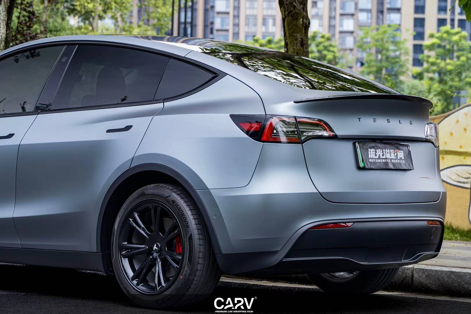 汽车改色贴膜#卡孚改色膜#卡孚carv#特斯拉modely