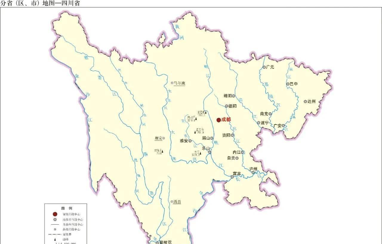 四川水系—黄河流域,长江南岸流域,龙门山以东流域_黑河_支流_嘉陵