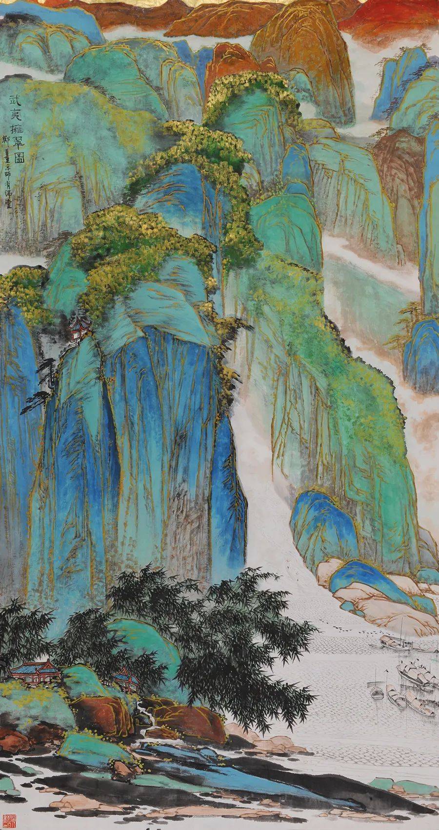 郑百重山水画15幅,这感觉才是身临其境!_中国_画作_书画