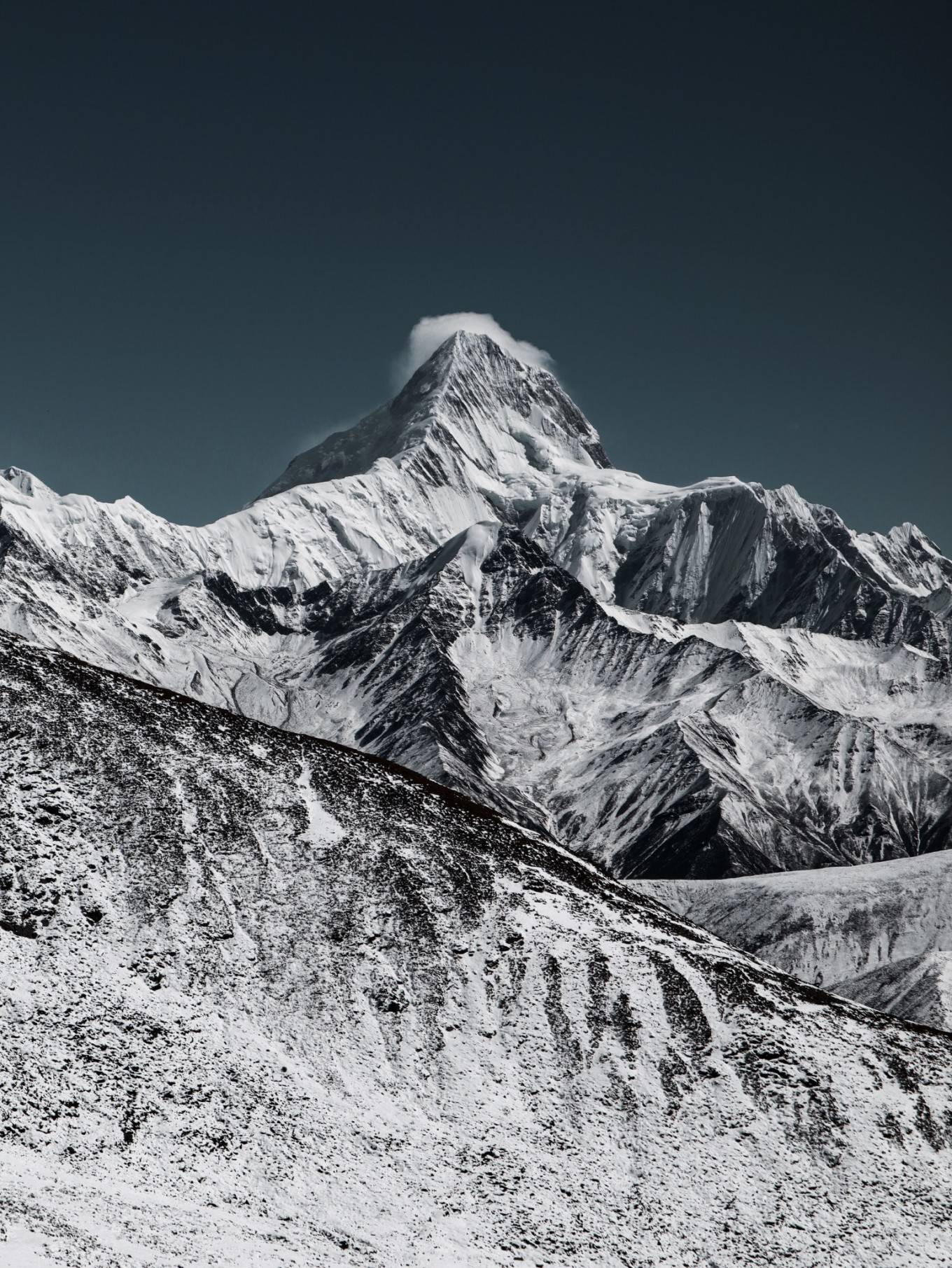 贡嘎雪山手机壁纸图片