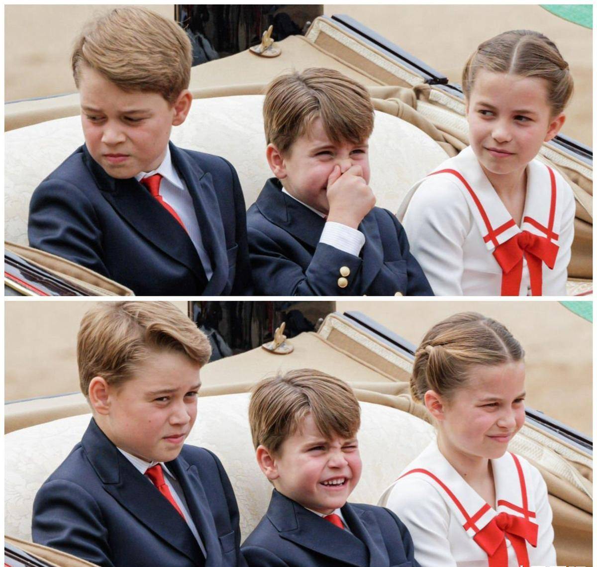 路易王子「超萌表情包」再度抢镜_阅兵_prince_英国