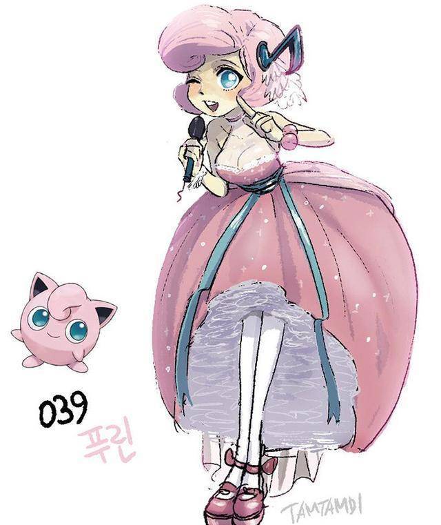 神奇宝贝拟人化后:皮卡丘秒变"萌神",胖丁像极了御姐_训练_小智_火焰