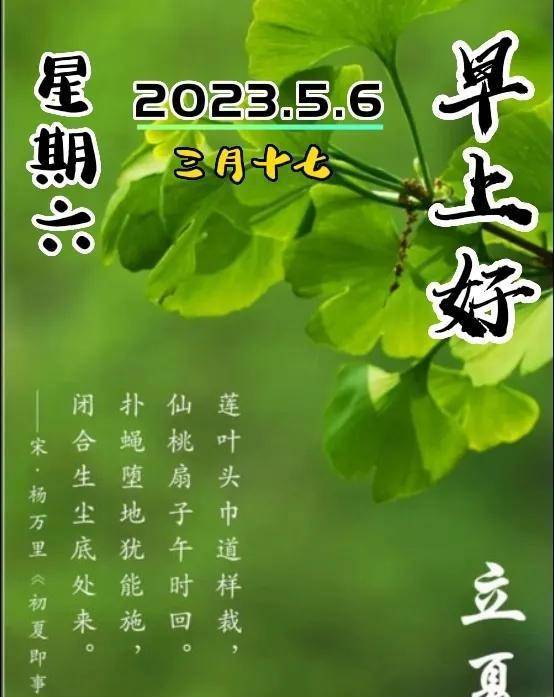 4月6日立夏-立夏早上好问候,立夏图片_夏天_季节_初夏