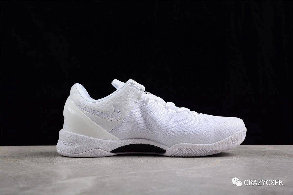 耐克nike kobe 8 protro triple white 科比八代纯白篮球鞋_logo_白色