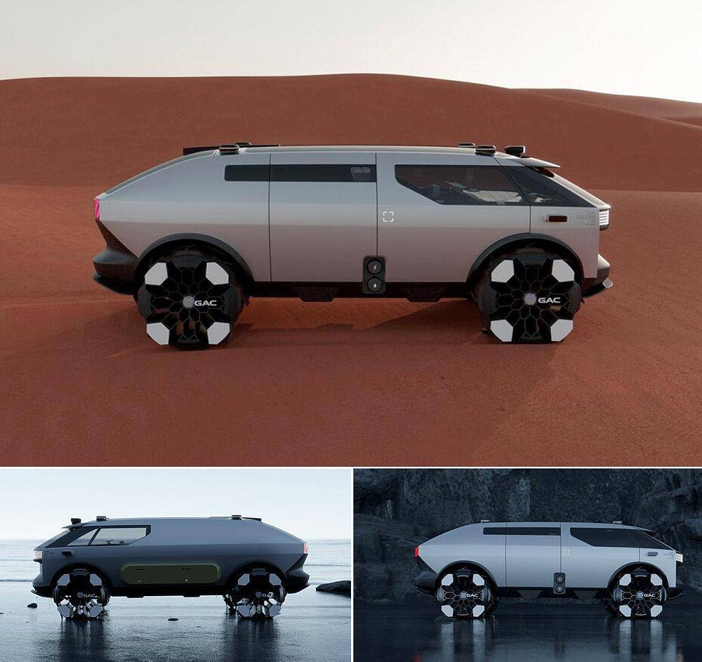 赋予科幻色彩!广汽未来陆地飞行器雏形:van life概念电动露营车