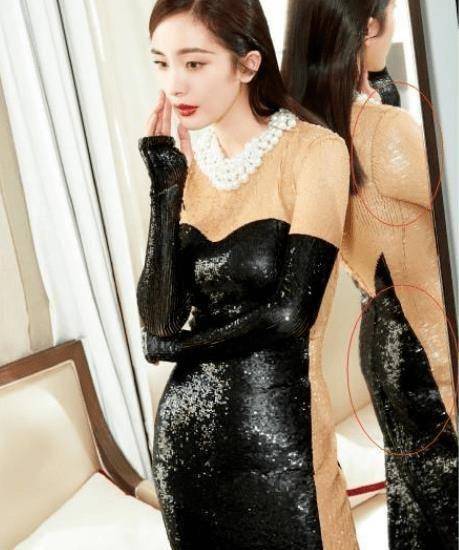 杨颖的后背,明星忘了p的镜中照,暴露了真实的自己_镜子_杨幂_范冰冰