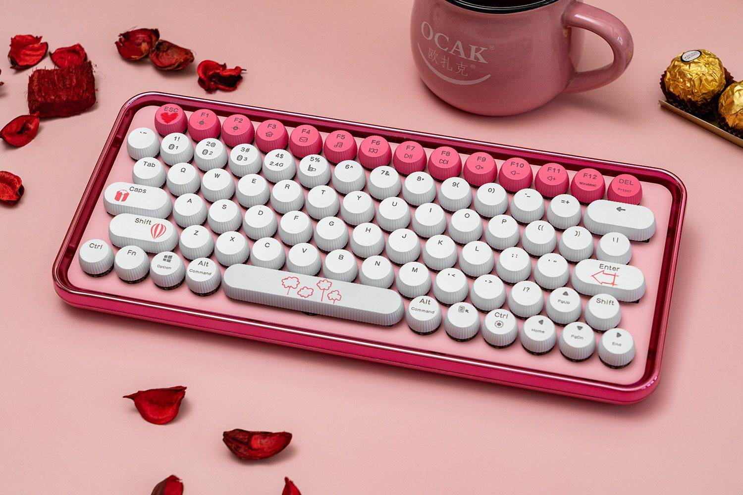 老婆过生日送了雷柏ralemo Pre 5键盘，办公室女同事都问是啥型号