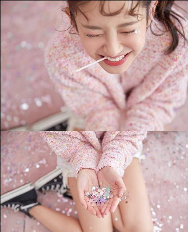 不受陈赫被抵制风波影响,张子萱晒店庆写真,女儿安安可爱出镜_粉色